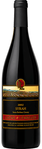 2002 Lucas & Lewellen Syrah bottle shot 2002 Lucas & Lewellen Syrah bottle shot