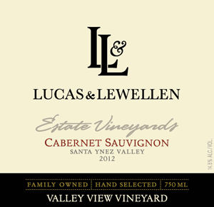 2012 Lucas & Lewellen Cabernet Sauvignon, Valley View 2012 Lucas & Lewellen Cabernet Sauvignon, Valley View
