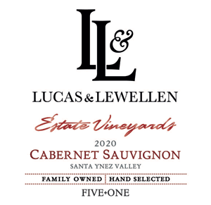 2020 Lucas & Lewellen Five + One Cabernet blend front label