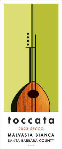 Toccata Malvasia Bianca "Secco" front label Toccata Malvasia Bianca "Secco" front label