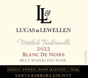 2022 Lucas & Lewellen Sparkling Wine front label