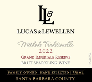 2022 Lucas & Lewellen Sparkling Wine Grand Imperial Reserve front label