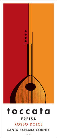 2021 Toccata Rosso Dolce Freisa front label
