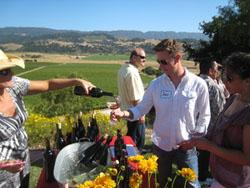 A photo of Wine Club members tasting at Valley View Vineyard A photo of Wine Club members tasting at Valley View Vineyard