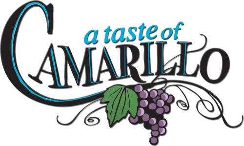 The Taste of Camarillo wine festival logo with grapes