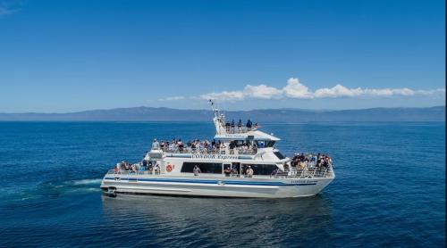 The Condor Express in Santa Barbara catamaran in the harbor