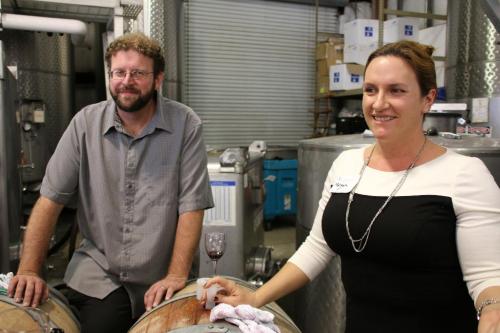 Lucas & Lewellen Winemaker Megan McGrath Gates and Assistant Ian Fainer Lucas & Lewellen Winemaker Megan McGrath Gates and Assistant Ian Fainer