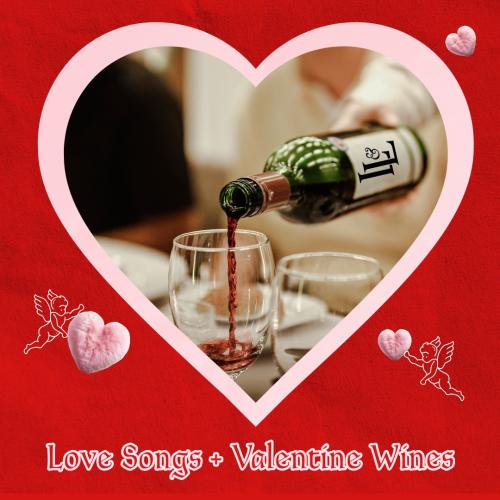 Wine in heart graphic