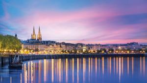 Bordeaux at night