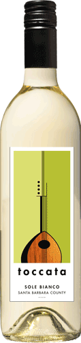 Bottle of Toccata Sole Bianco white wine Bottle of Toccata Sole Bianco white wine