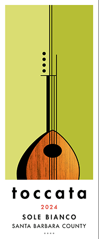2024 Toccata Sole Bianco front label 2024 Toccata Sole Bianco front label